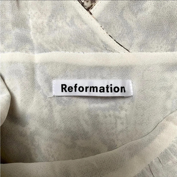 Reformation Python Snake Venezia Midi Dress Size 4 - Picture 12 of 15